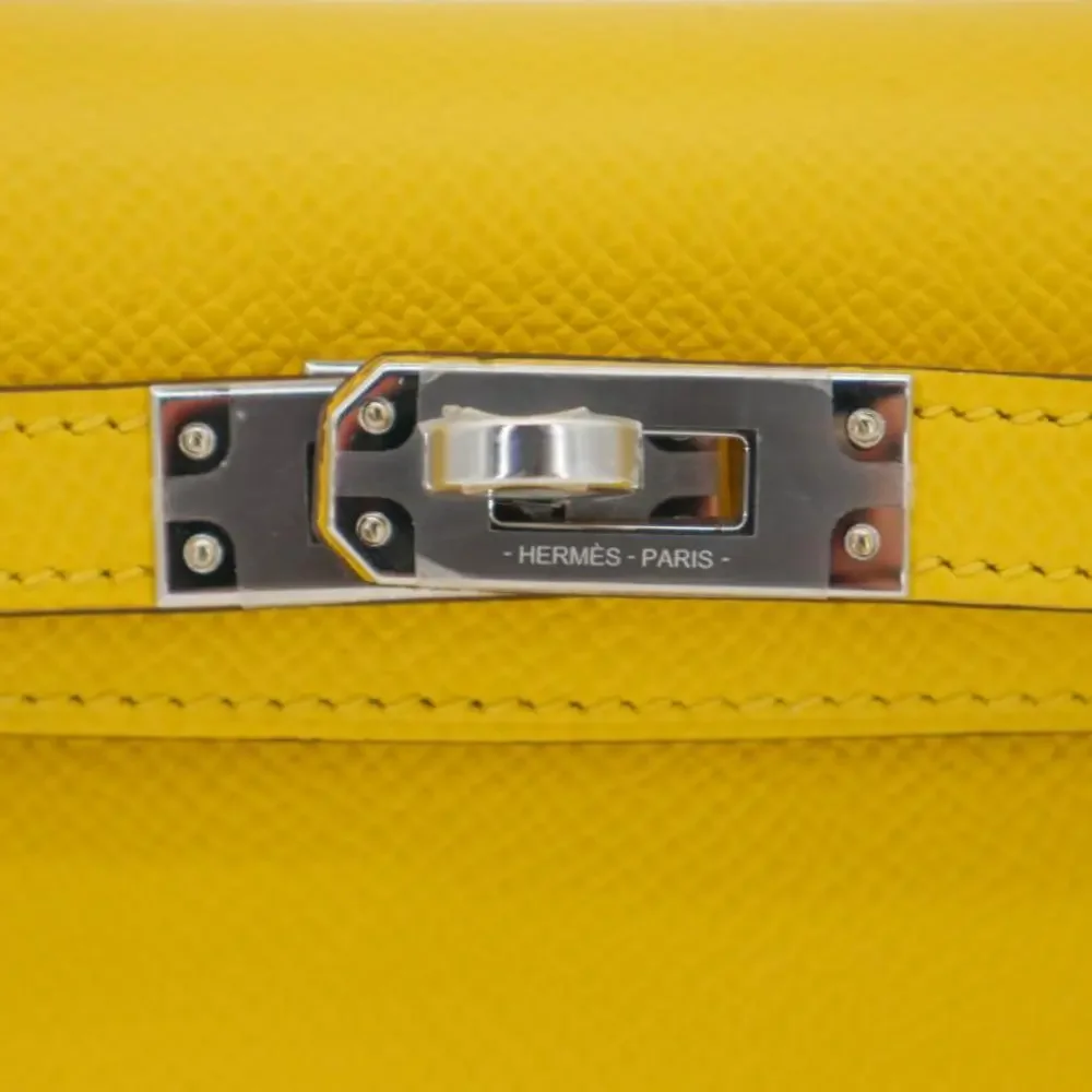 Hermès Kelly Mini II Jaune De Naples Epsom Leather PHW - Picture 5 of 8